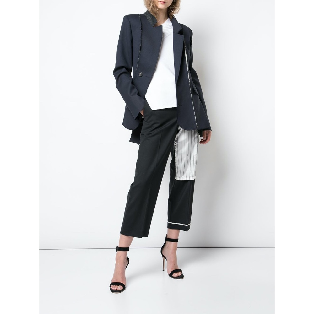 MONSE NAVY BLUE DECONSTRUCTED SLASHED JACKET BLAZER 4 NWOT - Picture 5 of 16